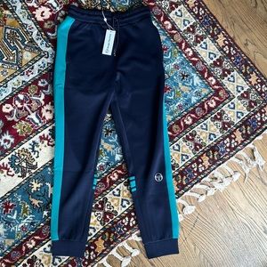 Sergio Tacchini mens CERVINIA TRACK PANTS-DEEP LAKE/DARK GREEN